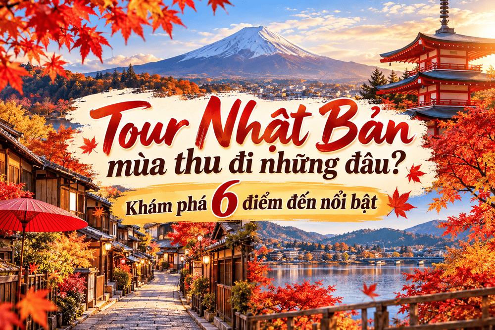 Tour Nhật Bản mùa thu đi những đâu khám phá 6 điểm đến nổi bật và cảnh đẹp mùa lá đỏ